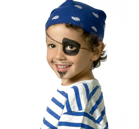 Maquillaje sencillo de pirata